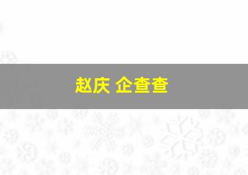 赵庆 企查查